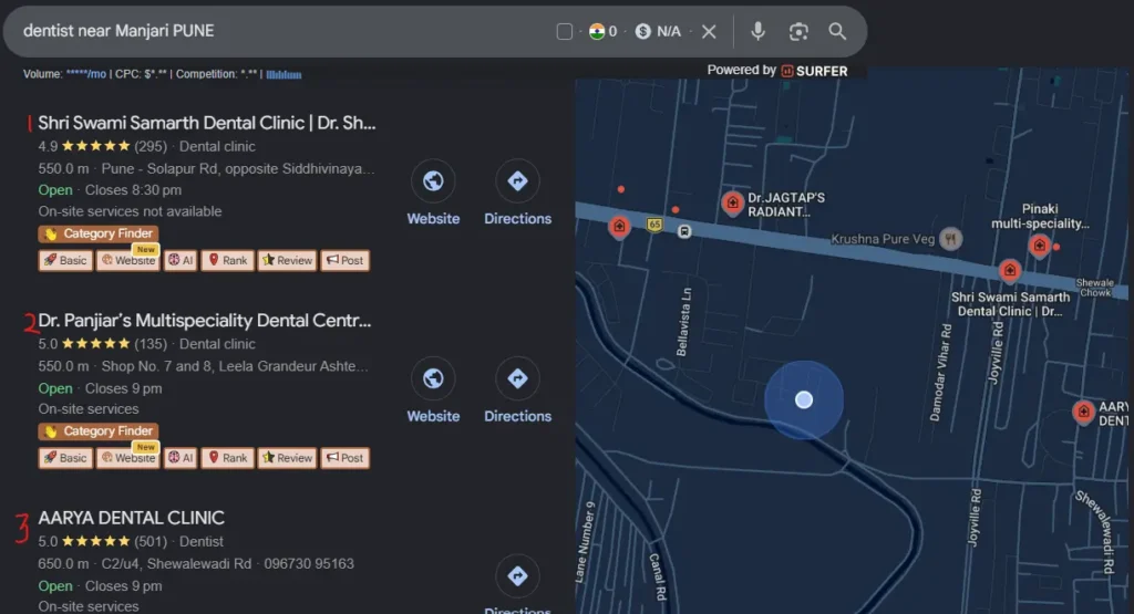 Google business Profile 3Pack service by spyraabizz
