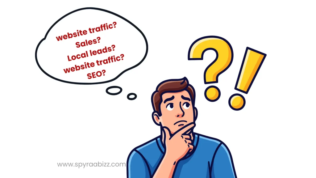 Understand What business Actually Need traffic, lead, or sale